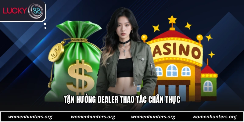 Tận hưởng dealer thao tác chân thực